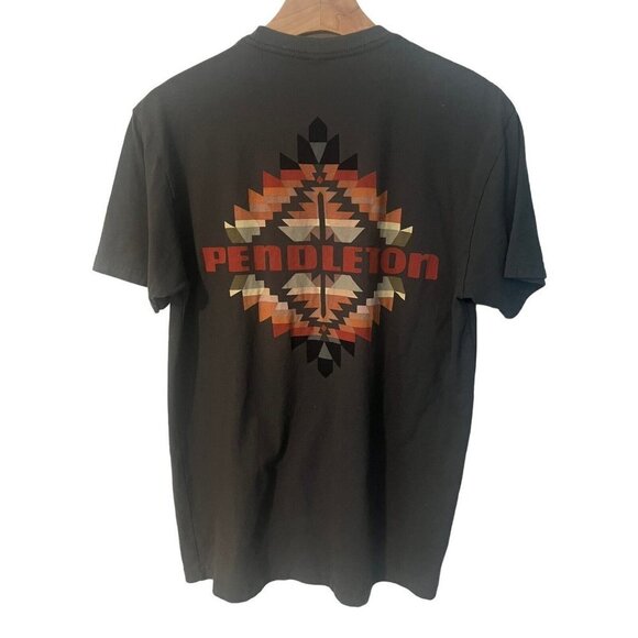 Pendleton Short Sleeve T-Shirt Men's Size Medium Gray 2 Side Graphics Tee NWT - Picture 10 of 10